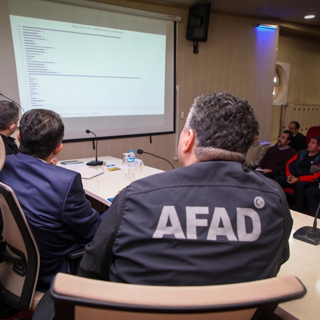 Hakkari'de depreme karşı hazırlık çalışmaları değerlendirildi