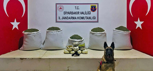Diyarbakır'da 91 kilogram toz esrar ele geçirildi 
