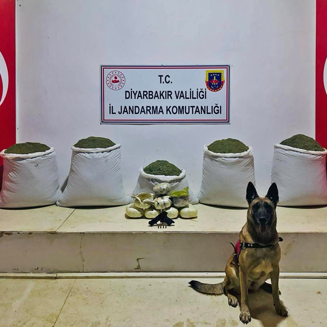 Diyarbakır'da 91 kilogram toz esrar ele geçirildi