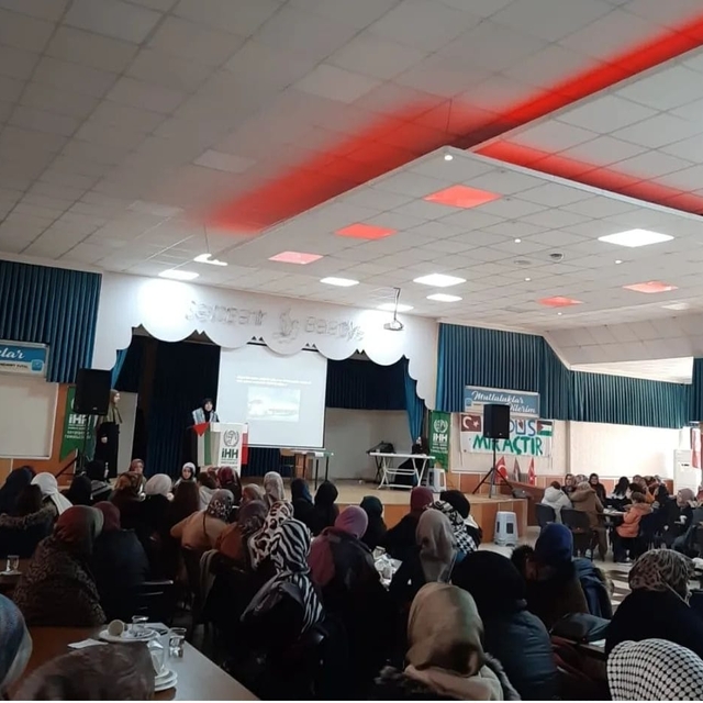 Seydişehir'de kadınlar Gazze için buluştu