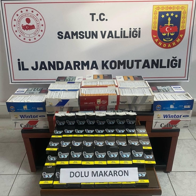 Samsun'da 7 bin 300 makaron ele geçirildi