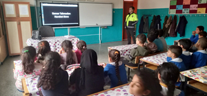 Beypazarı Emniyet Müdürlüğünden öğrencilere trafik eğitimi