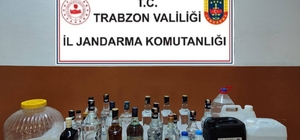 Trabzon'da sahte içki ele geçirildi