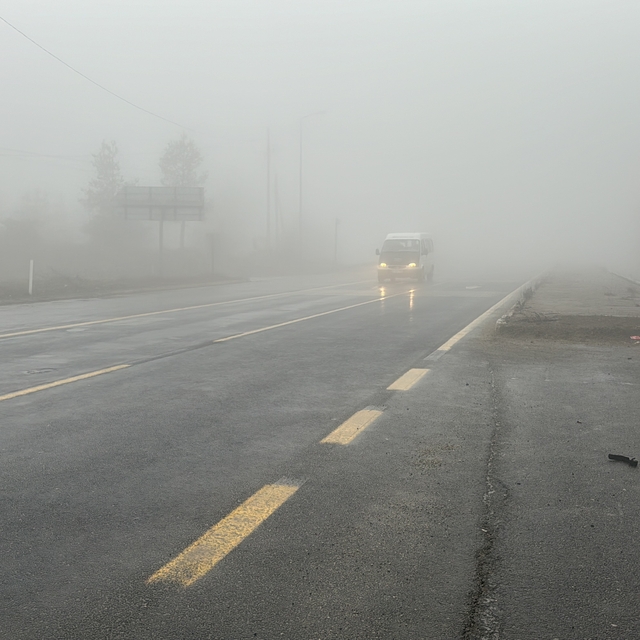 Bolu Dağı'nda sis etkili oldu