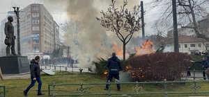 Eskişehir'de otluk alanda çıkan yangın söndürüldü