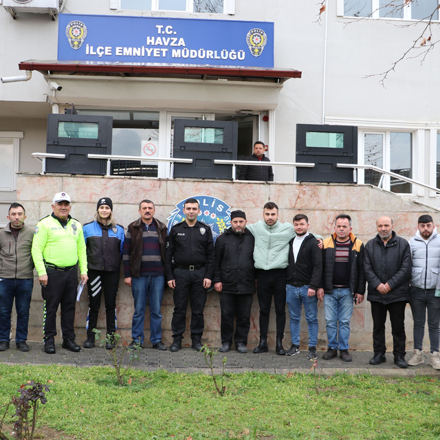 Havza'da motosikletli servis elemanları bilgilendirildi