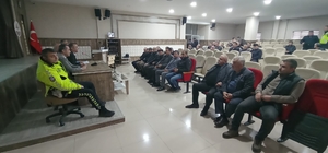 Terme'de servis sürücülerine seminer verildi