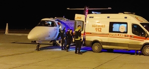Ambulans uçak, solunum yetmezliği bulunan Yılmaz bebek için uçtu