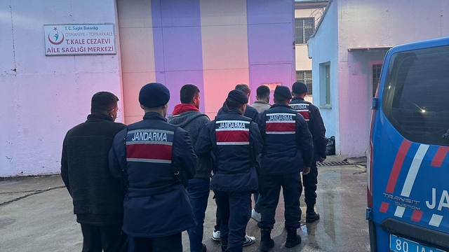 Osmaniye'de yakalanan 6 firari hükümlü cezaevine gönderildi