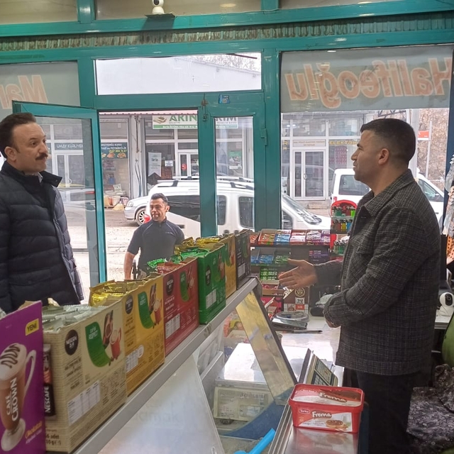 Malazgirt Kaymakamı Bayram'dan esnaf ziyareti