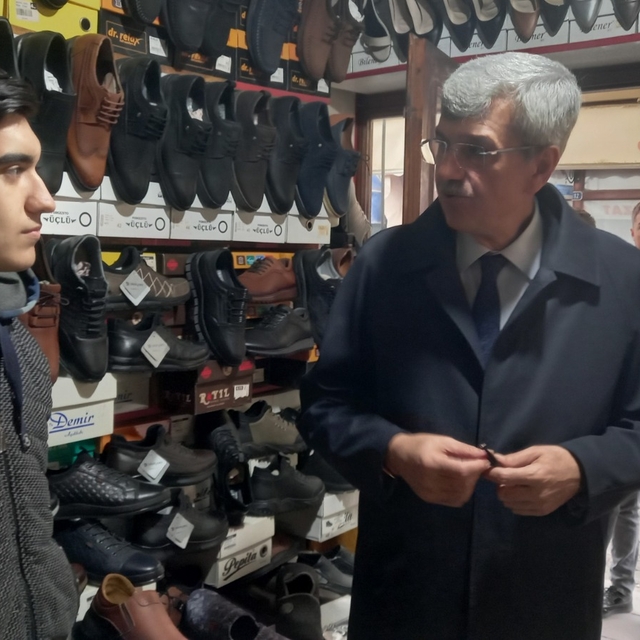 Beypazarı Belediye Başkanı Kaplan esnafı ziyaret etti
