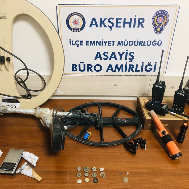 Akşehir'de tarihi eser kaçakçılığı operasyonunda bir kişi yakalandı