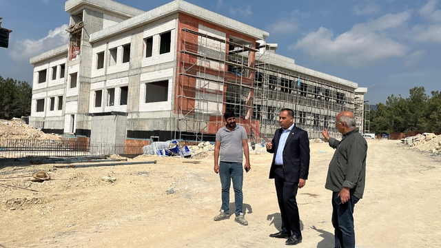 Mezitli Devlet Hastanesinin inşası sürüyor