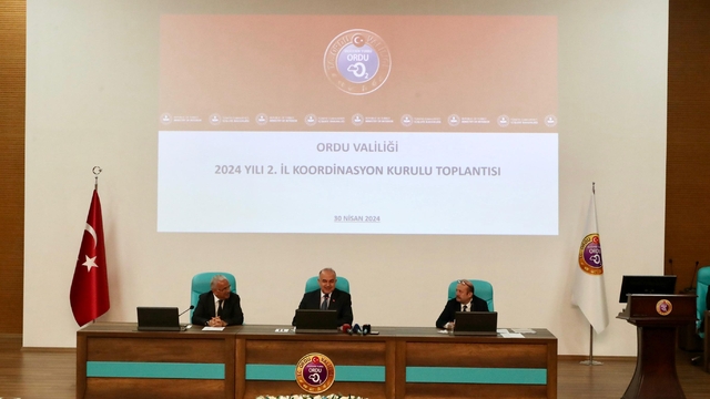 Ordu'da İl Koordinasyon Kurulu Toplantısı yapıldı