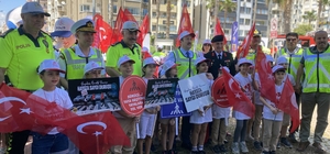 Mersin'de Karayolu Güvenliği ve Trafik Haftası çocuklarla kutlandı 