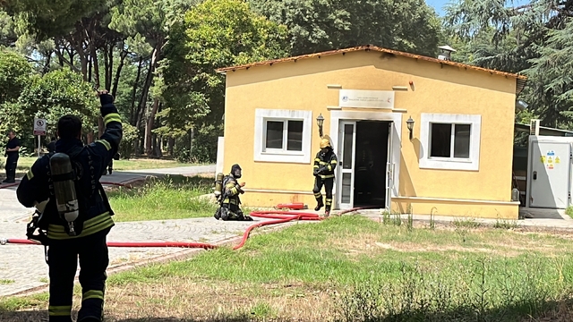 Gebze Teknik Üniversitesi'nde laboratuvarda yangın