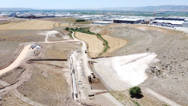 Eskişehir'de Yossak Deresi Sel Kapanı'nda çalışmalar devam ediyor