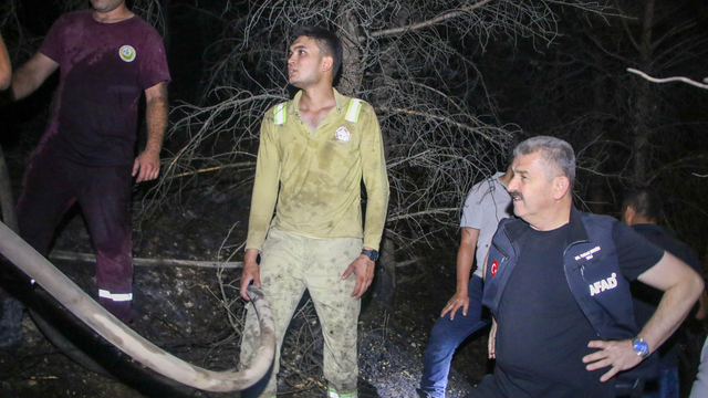 Uşak'ta ormanlık alandaki yangın kısmen kontrol altına alındı