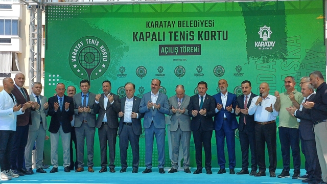 Konya'da kapalı tenis kortu hizmete açıldı