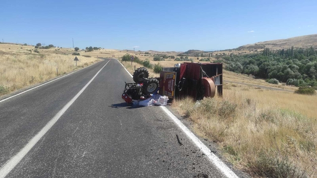 Malatya'da patpat devrildi: 1 ölü,1 yaralı