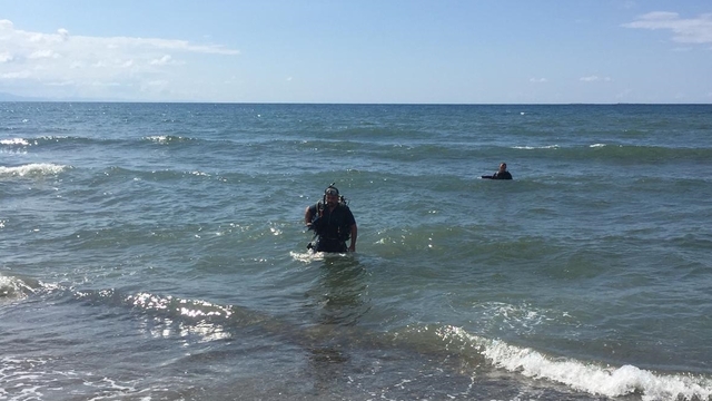 Giresun'da denize giren yabancı uyruklu kadın boğuldu