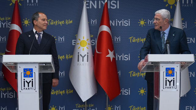 İYİ Parti Genel Başkanı Dervişoğlu, Yeniden Refah Partisi Genel Başkanı Erbakan ile görüştü