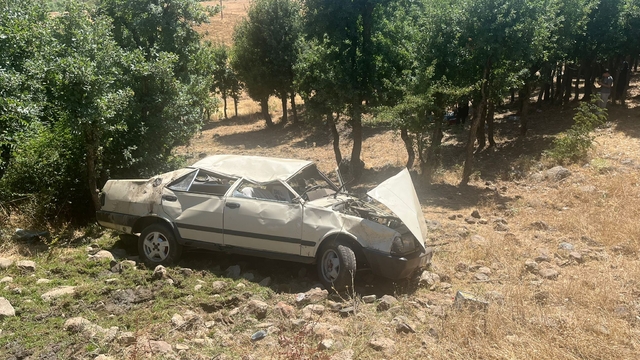 Bingöl'de otomobil şarampole devrildi: 5 yaralı