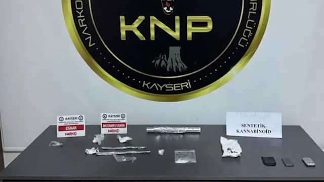 Kayseri'de uyuşturucu operasyonu: 3 gözaltı