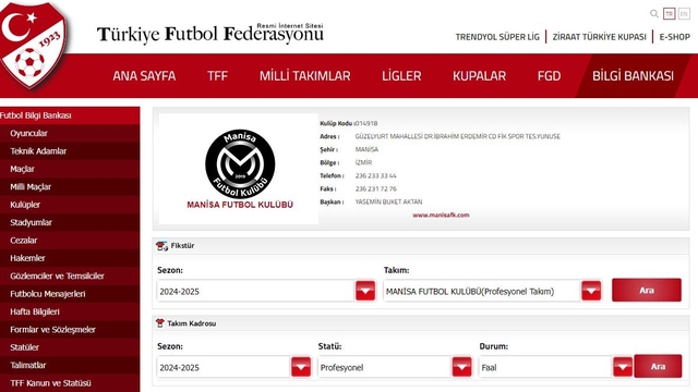 Manisa FK'da Mevlüt Aktan'ın yerine eşi başkan oldu