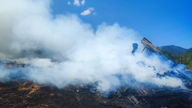 Kulübede çıkan yangında, 140 güvercin ile 1 köpek öldü