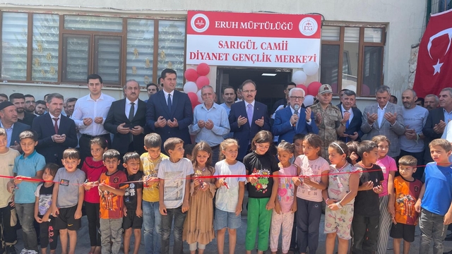 Siirt Valisi Kızılkaya, Eruh'ta Diyanet Gençlik Merkezi'nin açılışına katıldı