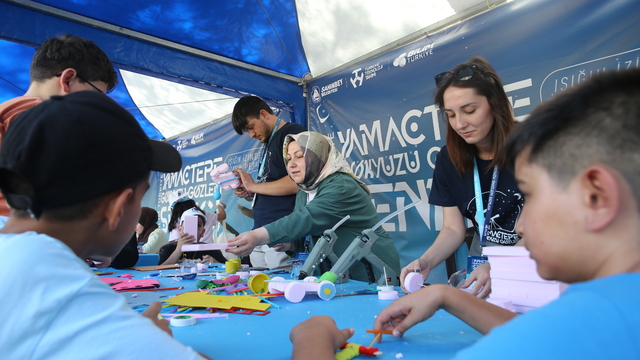 Gaziantep'te "Bilim Türkiye Yamaçtepe Gökyüzü Gözlem Şenliği" devam ediyor