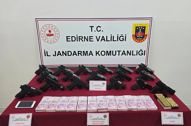 Edirne’de silah kaçakçılığı operasyonu; 1 gözaltı