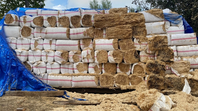 Ordu'da mandırada yangın; 100 ton saman, kamyon ve iki zirai tarım aracı yandı