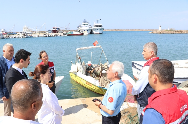 Enez'de balıkçı barınakları incelendi