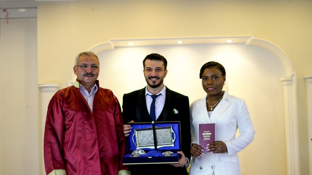 Türk damat ile Zambiyalı gelinin nikahı Domaniç'te kıyıldı