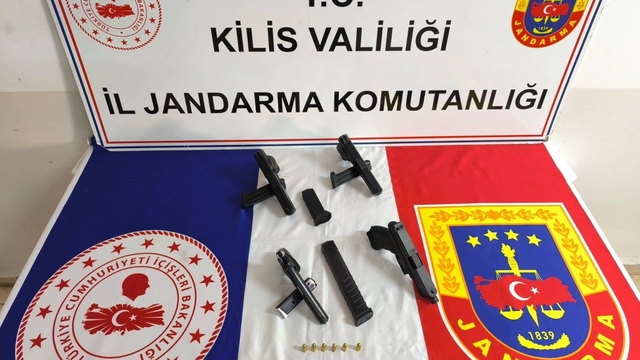 Kilis'te silah kaçakçılığı operasyonu