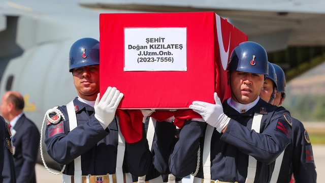 Şehit Kızılateş'in cenazesi, memleketi Tokat'a getirildi