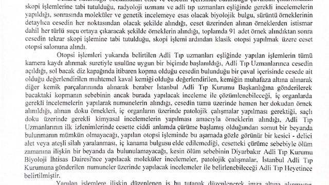 Narin'in ön otopsi raporu: Ölüm şekli ve zamanı belirlenemedi