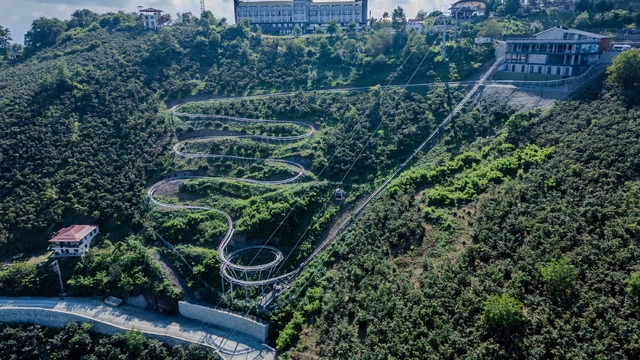 Ordu'da 500 bini aşkın kişi dağ kızağı heyecanı yaşadı