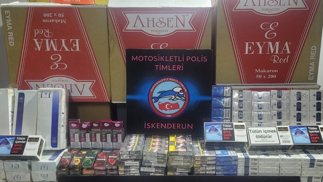 Hatay'da 130 bin makaron ve 880 paket kaçak sigara ele geçirildi