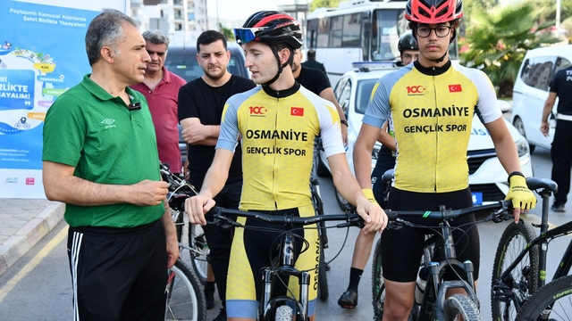 Osmaniye'de Avrupa Hareketlilik Haftası'nda bisiklet turu düzenlendi