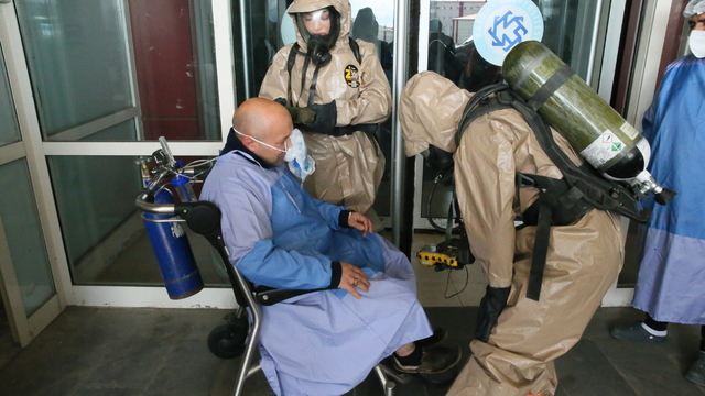 Sınır şehri Kars'ta "KBRN" afetlerine karşı tatbikat gerçekleştirildi