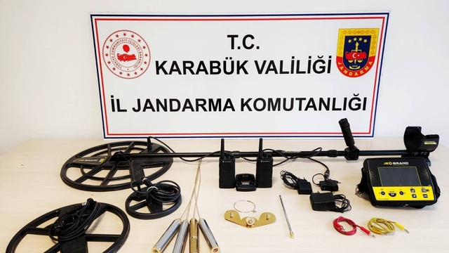 Karabük'te kaçak kazı yapan 5 şüpheli yakalandı