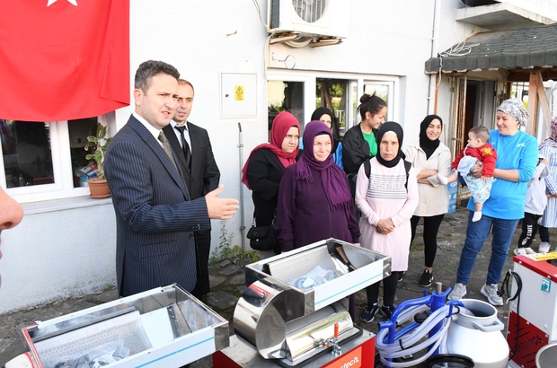 Sinop'ta üreticilere makine desteği sağlandı