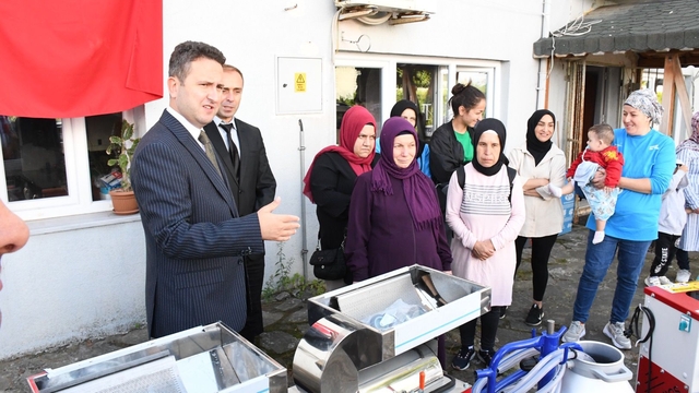 Sinop'ta üreticilere makine desteği sağlandı