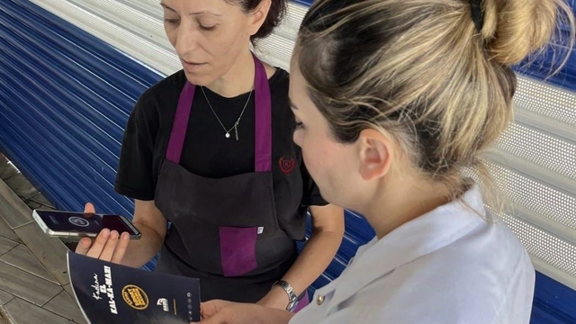 Tekirdağ'da jandarma ekiplerince KADES uygulaması tanıtılıyor