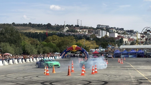 Tekirdağ Fest etkinliğinde drift gösterisi
