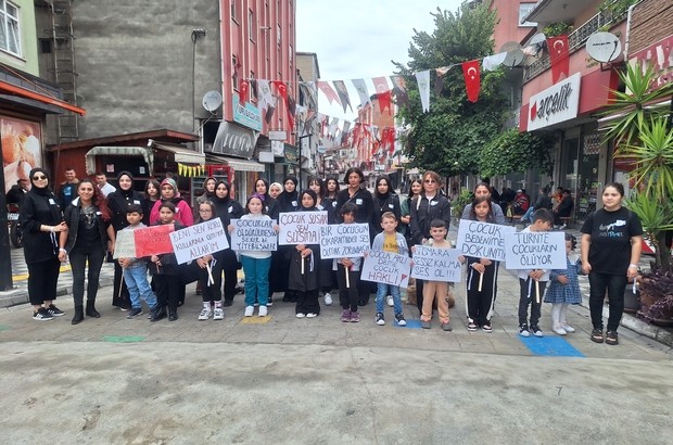 Zonguldak'ta "Çocuklarımıza sahip çıkalım" yürüyüşü düzenlendi