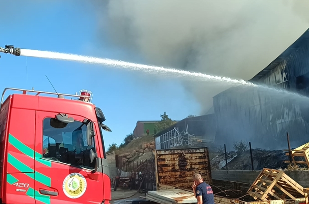 Adana'da narenciye paketleme tesisinde yangın